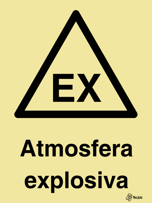 Sinalética Perigo Atmosfera Explosiva - IS0331-1