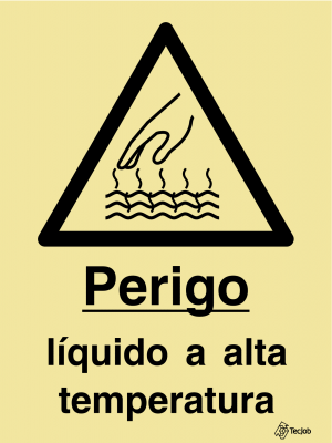 Sinalética Perigo Líquido a Alta Temperatura - IS0338