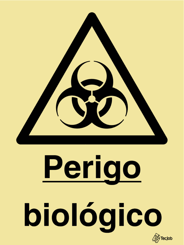 Sinalética Perigo Biológico - IS0341