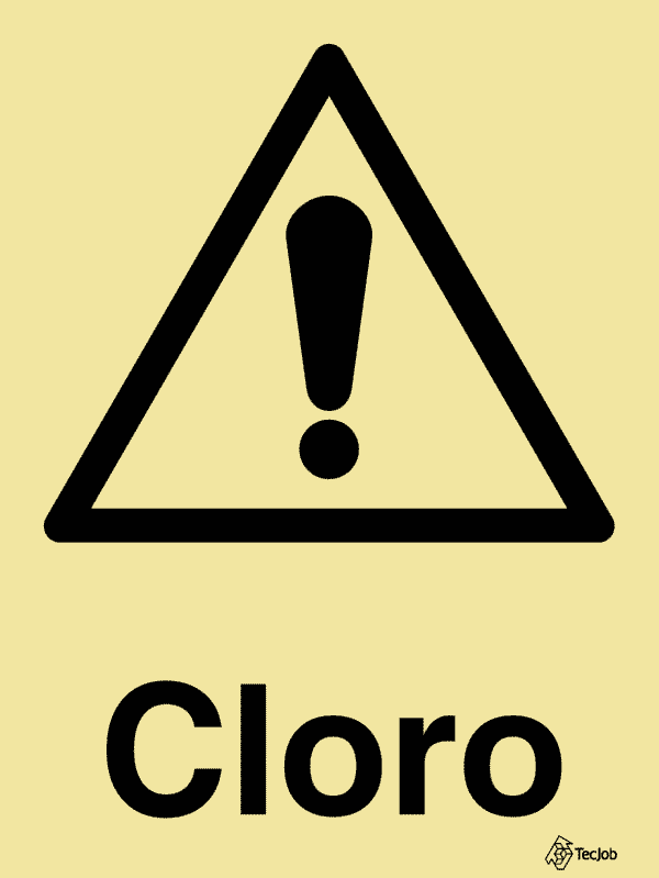 Sinalética Perigo Cloro - IS0356