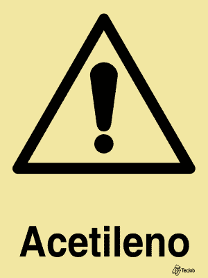 Sinalética Perigo Acetileno - IS0483