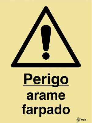 Sinalética Perigo Arame Farpado - IS0490