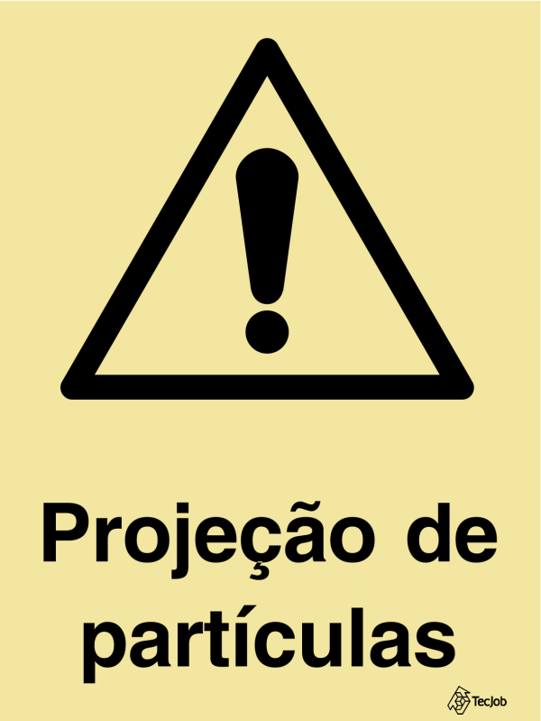 Sinalética Perigo Projeção de Partículas - IS0501