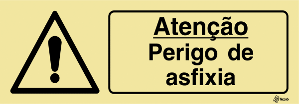 Sinalética Atenção Perigo de Asfixia - IS0402