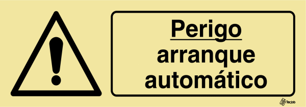 Sinalética Perigo Arranque Automático - IS0407