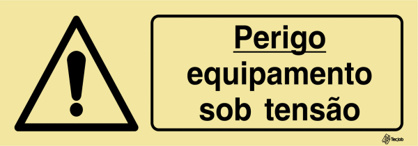 Sinalética Perigo Equipamento sob Tensão - IS0411