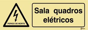 Sinalética Perigo Sala Quadros Elétricos - IS0425