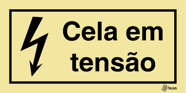 Sinalética Perigo Cela em Tensão - IS0431