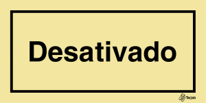 Sinalética Desativado - IS0434