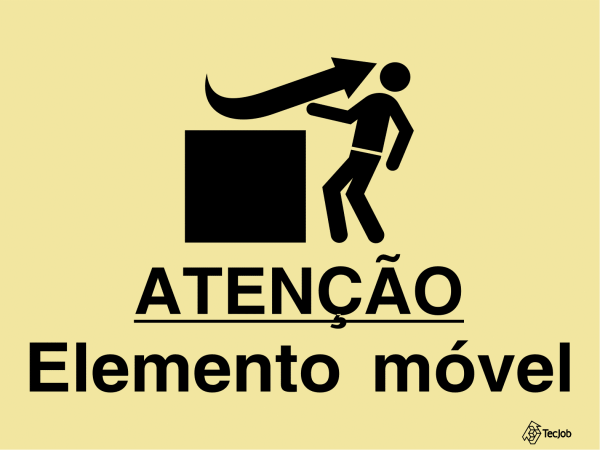 Sinalética Atenção Elemento Móvel - IS0450