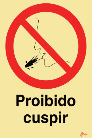 Sinalética Proibido Cuspir - PR0149