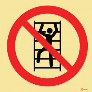 Sinalética Proibido Usar a Escada - PR0228