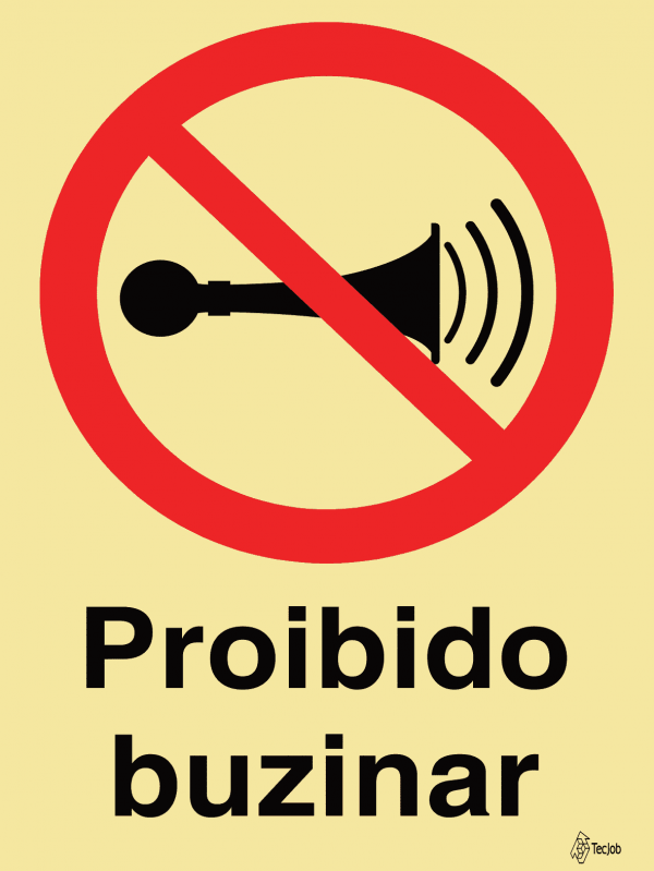 Sinalética Proibido Buzinar - PR0256