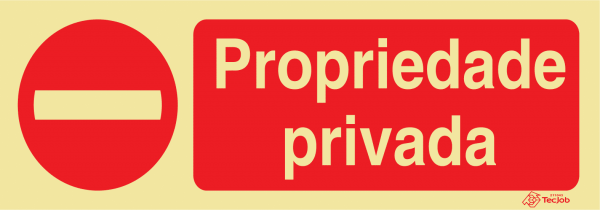 Sinalética Passagem Proibida Propriedade Privada - PR0339