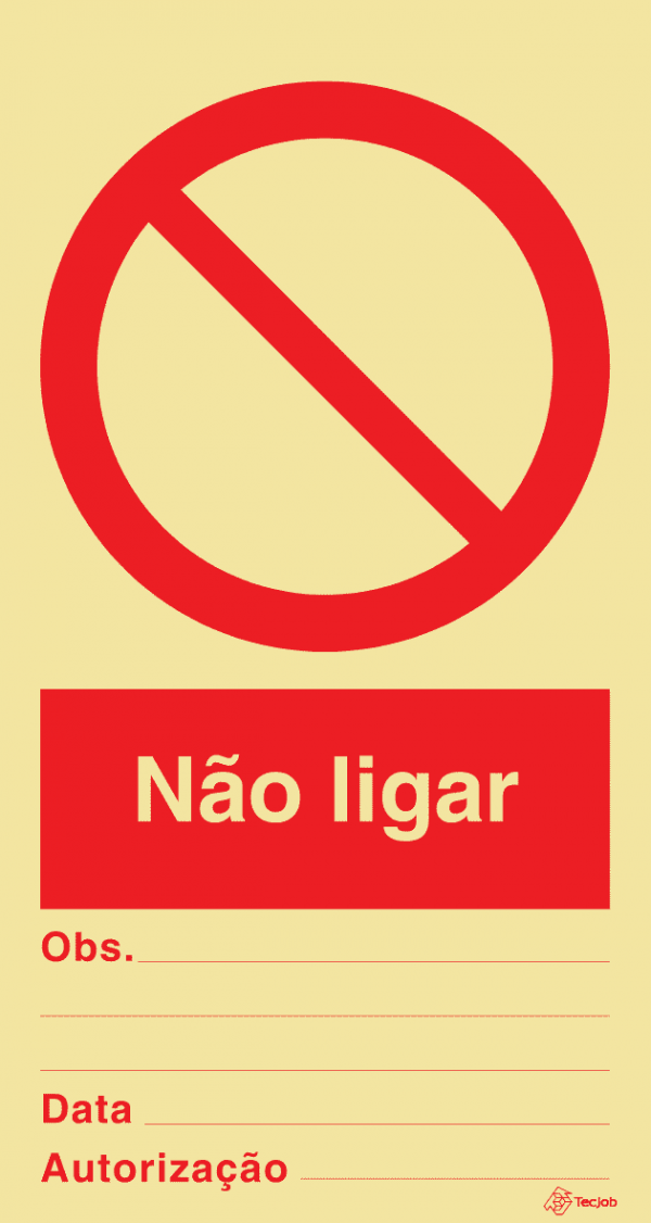 Sinalética Não Ligar - PR0371