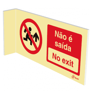 Sinalética Não É Saída/ No Exit - E0083